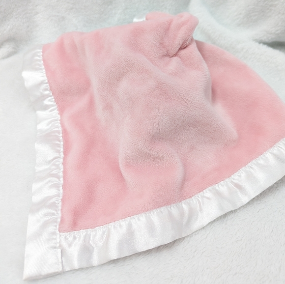 Disney Minnie Mouse pink white polka dot lovey satin edge - Picture 3 of 3